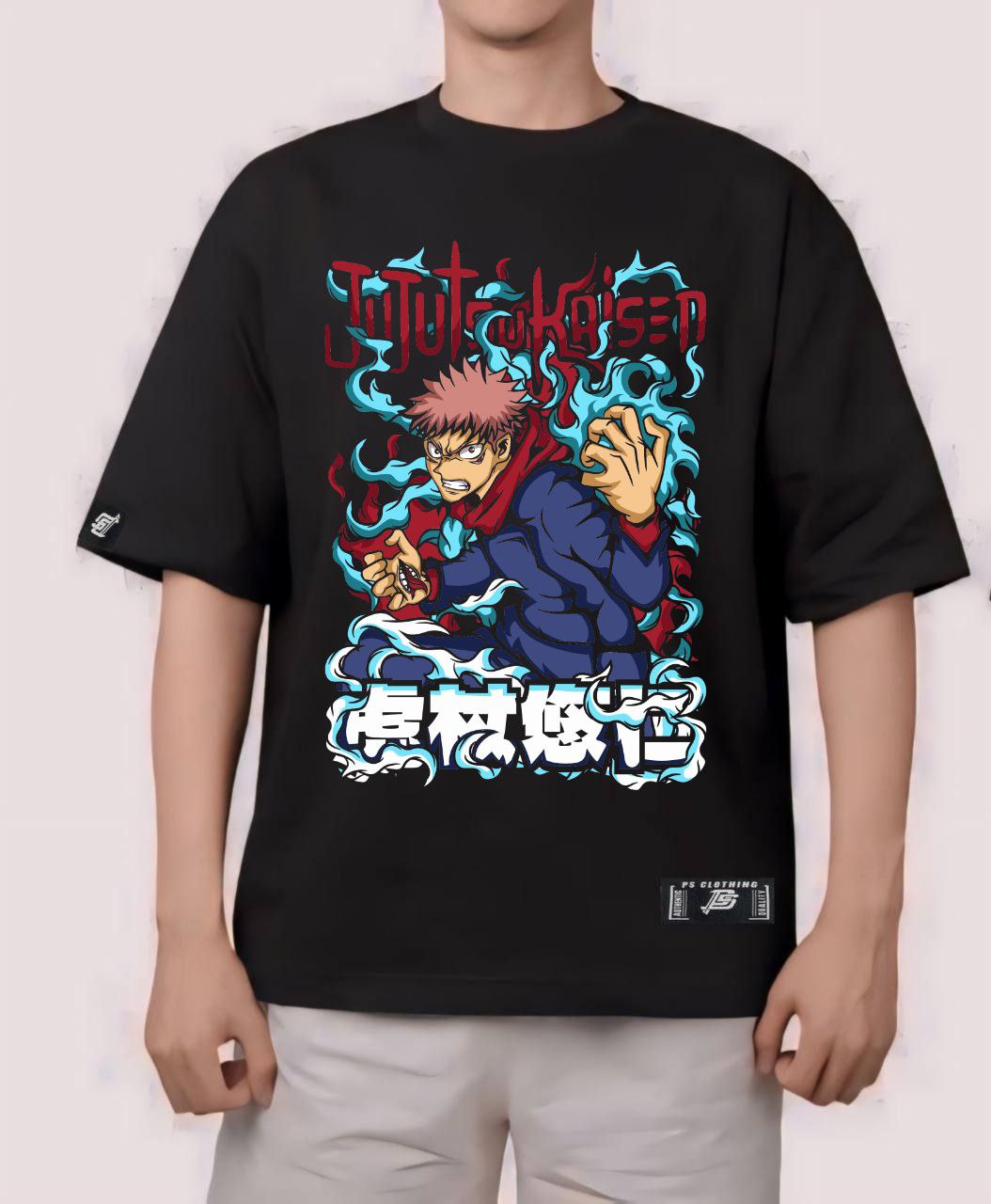 ITADORI YUJI  OF JUJUTSU KAISEN OVERSIZE PREMIUM DESIGN