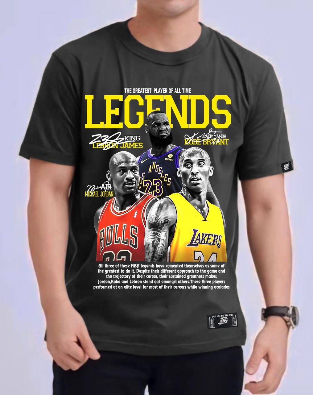 NBA "THE LEGENDS"  ROUND NECK REGULAR FIT PREMIUM DESIGN