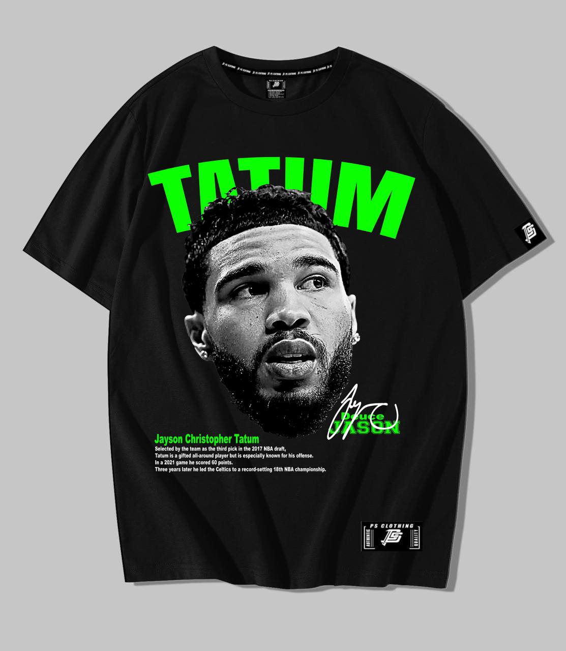 NBA HEADS "JASON TATUM"  OVERSIZE PREMIUM SHIRT