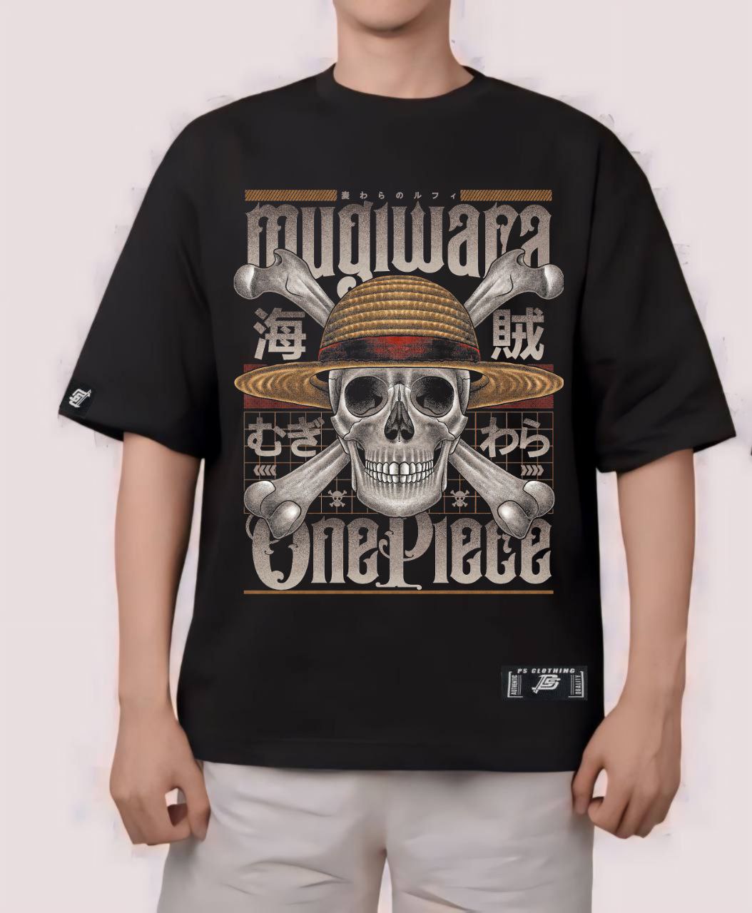 ONE PIECE  "STRAW HAT EMBLEM" OVERSIZE PREMIUM SHIRT