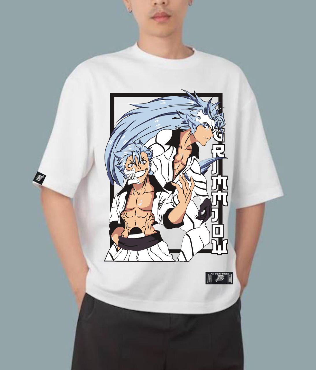 BLEACH "GRIMMJOW JAEGERJAQUEZ" OVERSIZE PREMIUM SHIRT