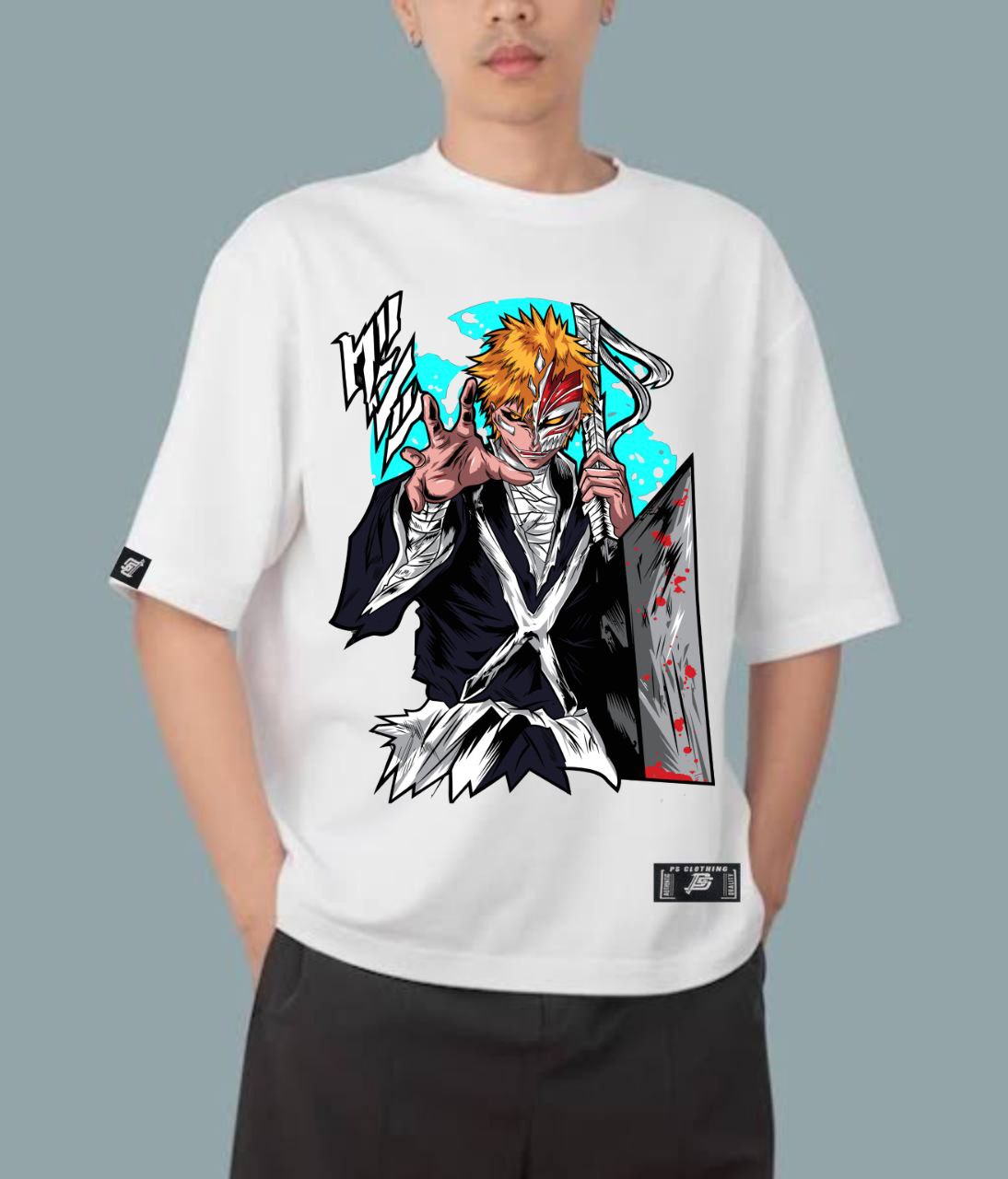 BLEACH "INCOMPLETE HALLOW" OVERSIZE PREMIUM SHIRT