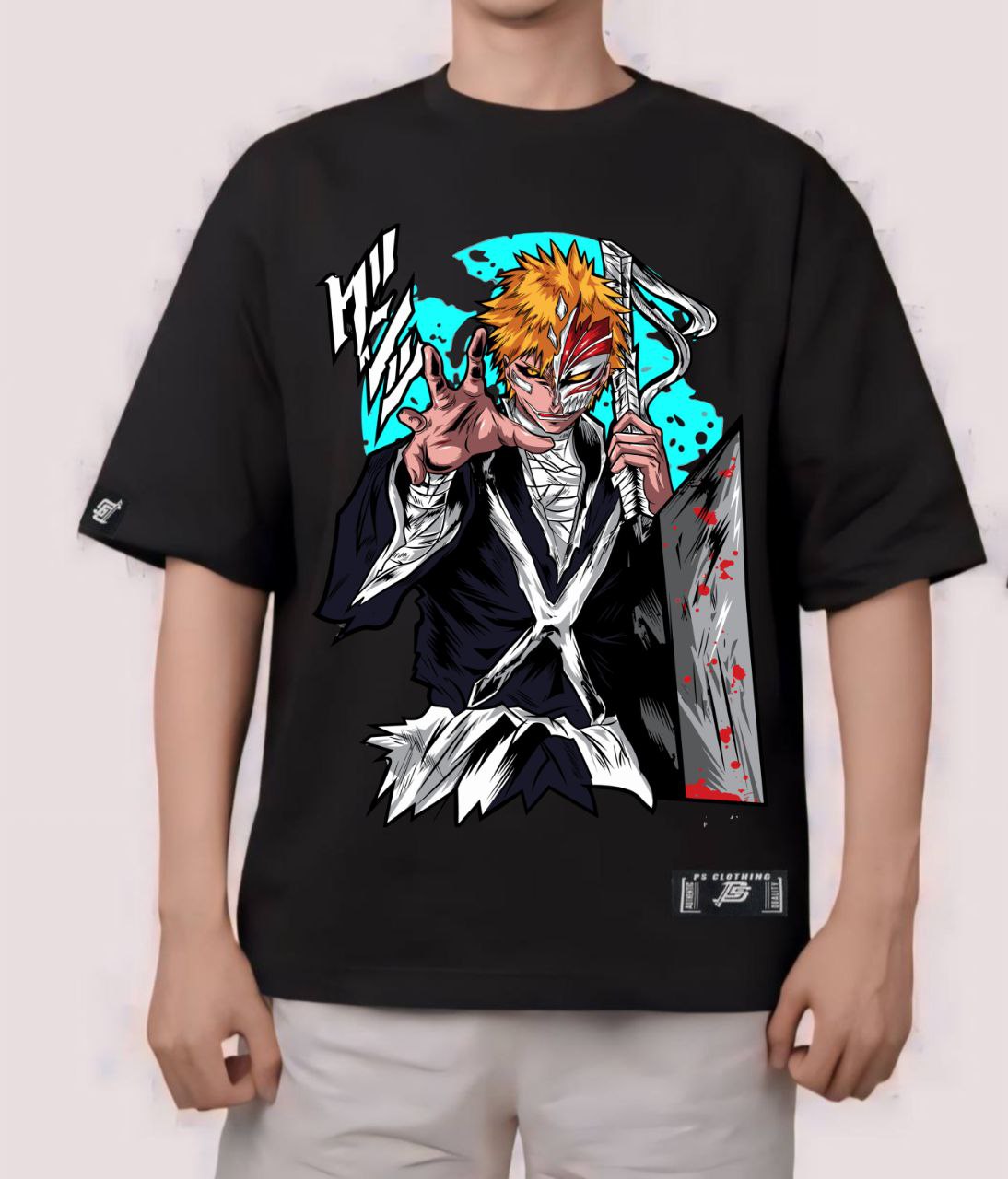 BLEACH "INCOMPLETE HALLOW" OVERSIZE PREMIUM SHIRT