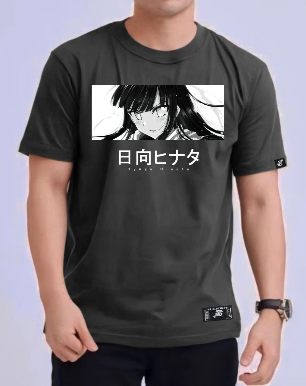 NARUTO SHIPPUDEN "HYUGA HINATA" ROUND NECK REGULAR FIT ANIME PREMIUM DESIGN