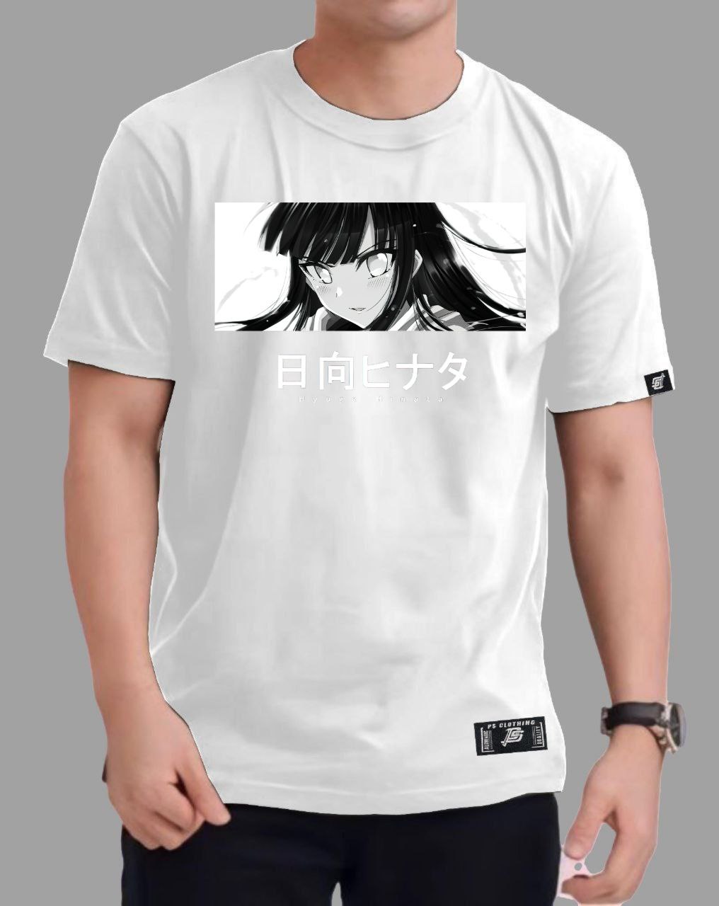 NARUTO SHIPPUDEN "HYUGA HINATA" ROUND NECK REGULAR FIT ANIME PREMIUM DESIGN