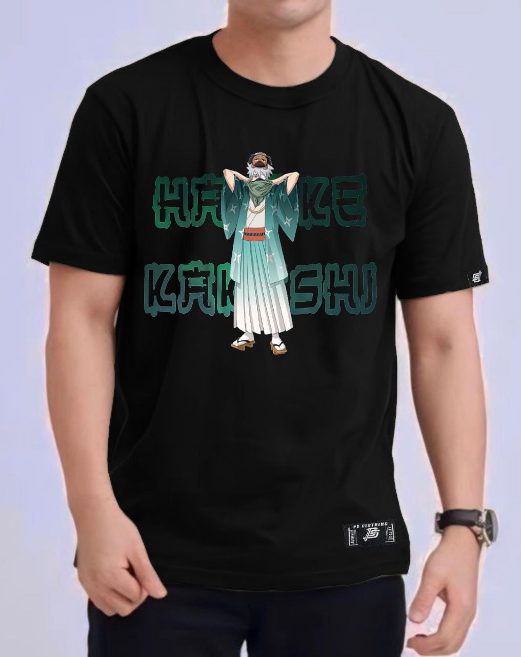 NARUTO SHIPPUDEN "HATAKE KAKASHI" ROUND NECK REGULAR FIT ANIME PREMIUM DESIGN