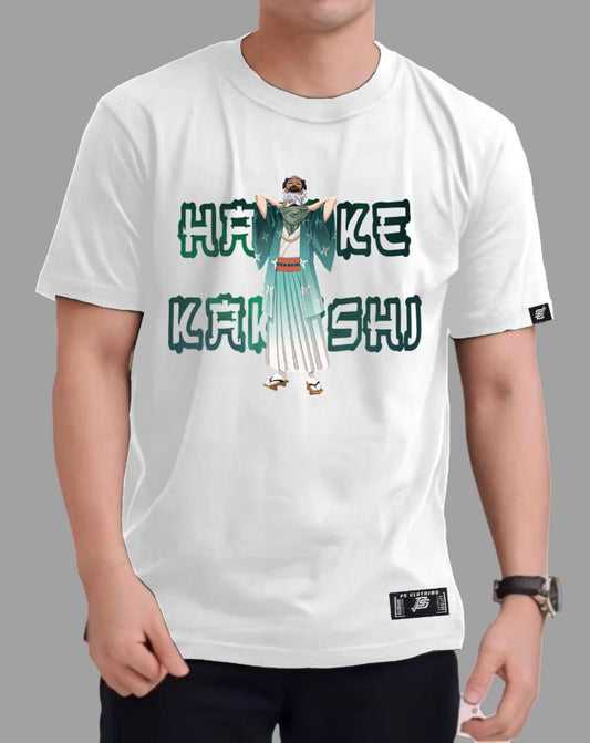 NARUTO SHIPPUDEN "HATAKE KAKASHI" ROUND NECK REGULAR FIT ANIME PREMIUM DESIGN