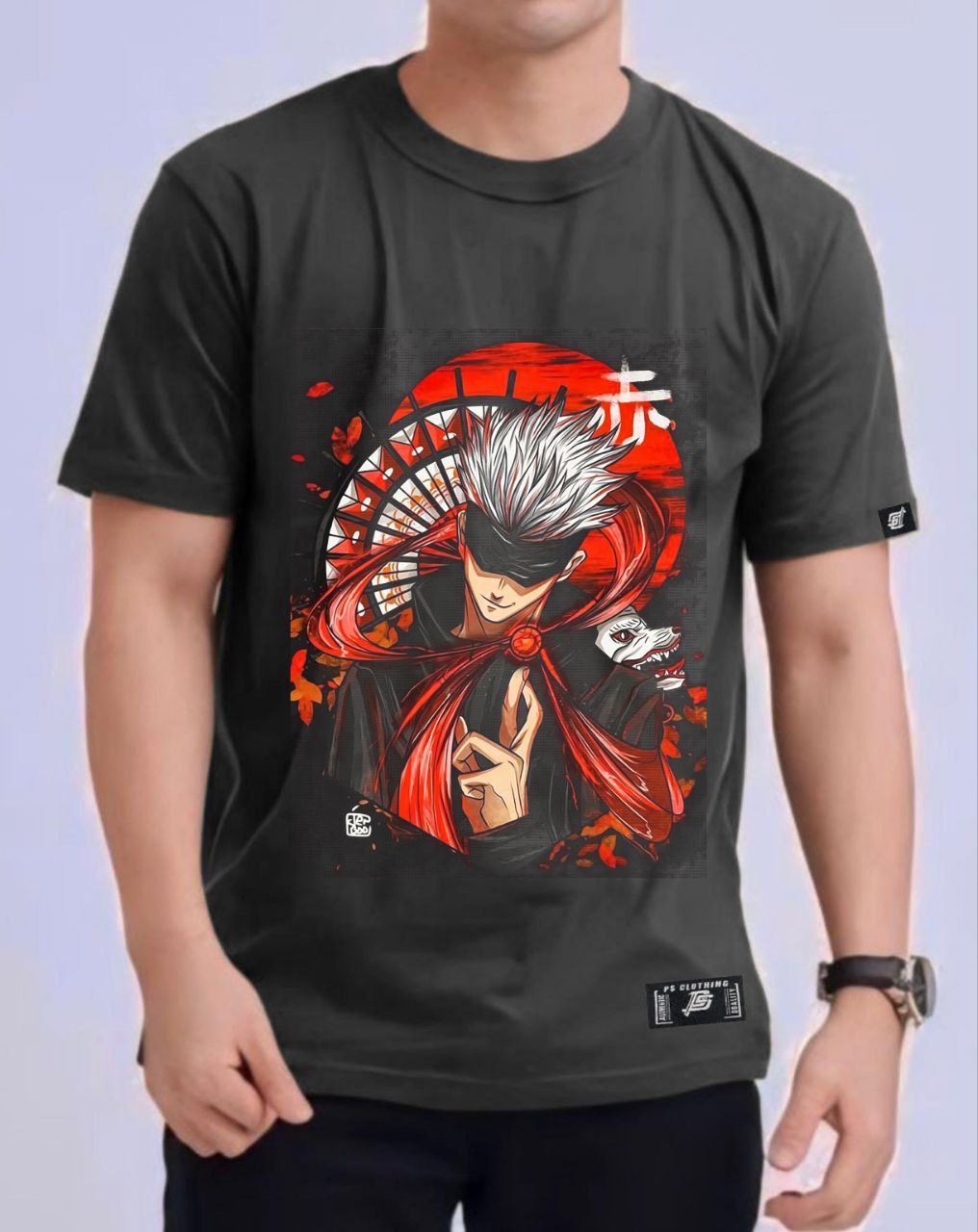 JUJUTSU KAISEN "SATORU GOJO" ROUND NECK REGULAR FIT ANIME PREMIUM DESIGN