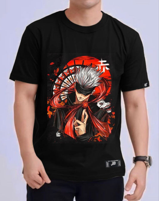 JUJUTSU KAISEN "SATORU GOJO" ROUND NECK REGULAR FIT ANIME PREMIUM DESIGN