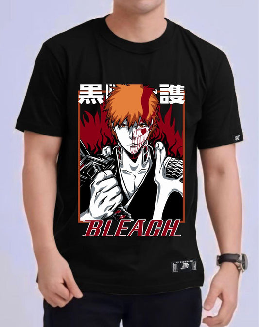 BLEACH "ICHIGO KUROSAKI" ROUND NECK REGULAR FIT ANIME PREMIUM DESIGN