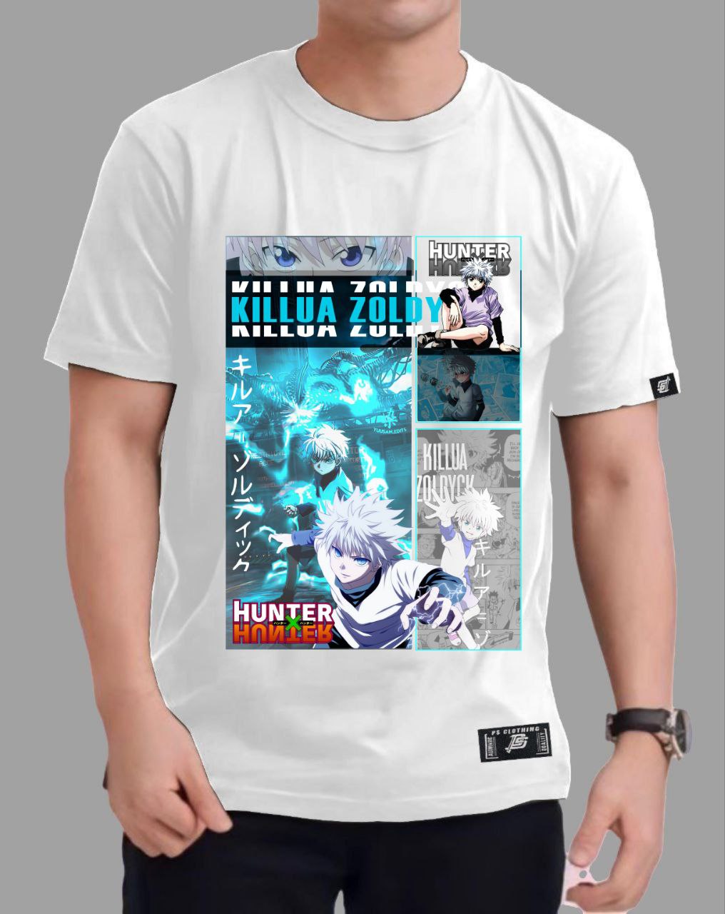 HUNTER X HUNTER "KILLUA ZOLDYCK" ROUND NECK REGULAR FIT ANIME PREMIUM DESIGN