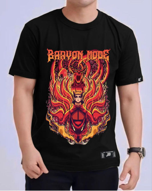 NARUTO SHIPPUDEN "BARYON MODE" ROUND NECK REGULAR FIT ANIME PREMIUM DESIGN