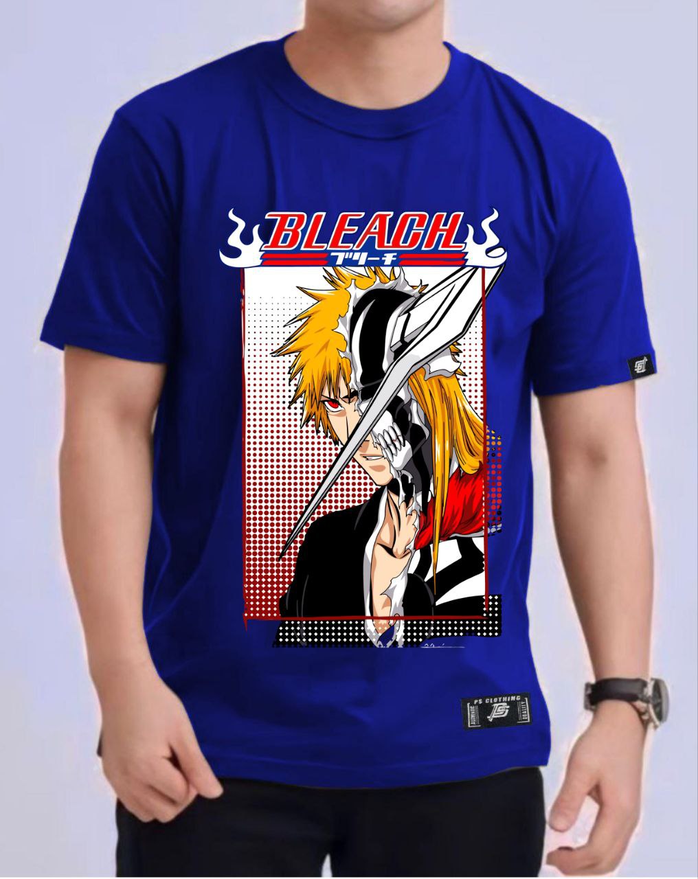 BLEACH ICHIGO "INCOMPLETE HALLOW" ROUND NECK REGULAR FIT ANIME PREMIUM DESIGN