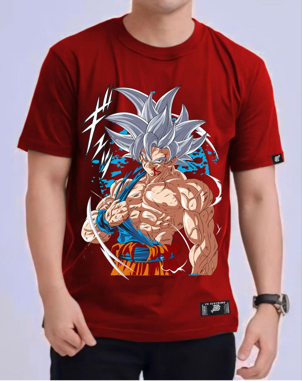 DRAGON BALL SUPER SON GOKU"ULTRA INSTINCT" ROUND NECK REGULAR FIT ANIME PREMIUM DESIGN