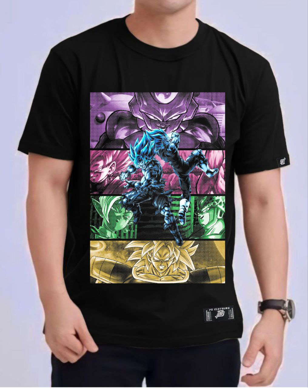 DRAGON BALL SUPER "VILLAINS" ROUND NECK REGULAR FIT ANIME PREMIUM DESIGN