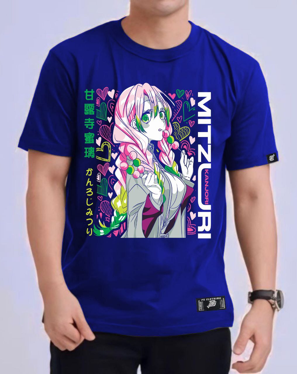 DEMON SLAYER "MITZURI KANJORI" VERSION 3 ROUND NECK REGULAR FIT ANIME PREMIUM DESIGN