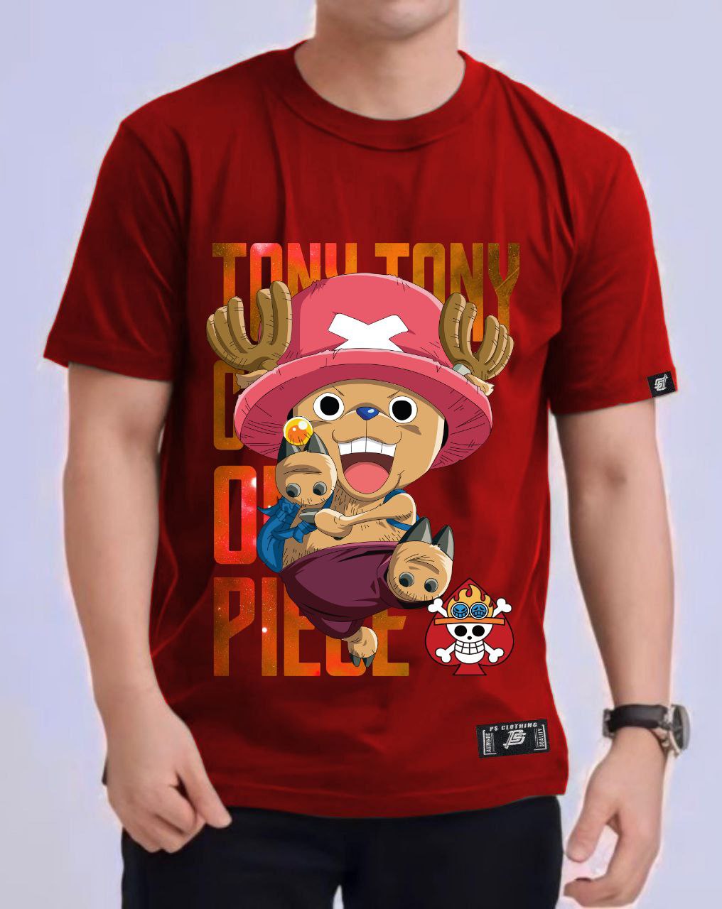 ONE PIECE  TONY TONY CHOPPER ROUND NECK REGULAR FIT ANIME PREMIUM DESIGN