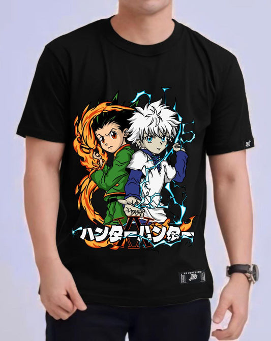 HUNTER X HUNTER "GON AND KILLUA" ROUND NECK REGULAR FIT ANIME PREMIUM DESIGN