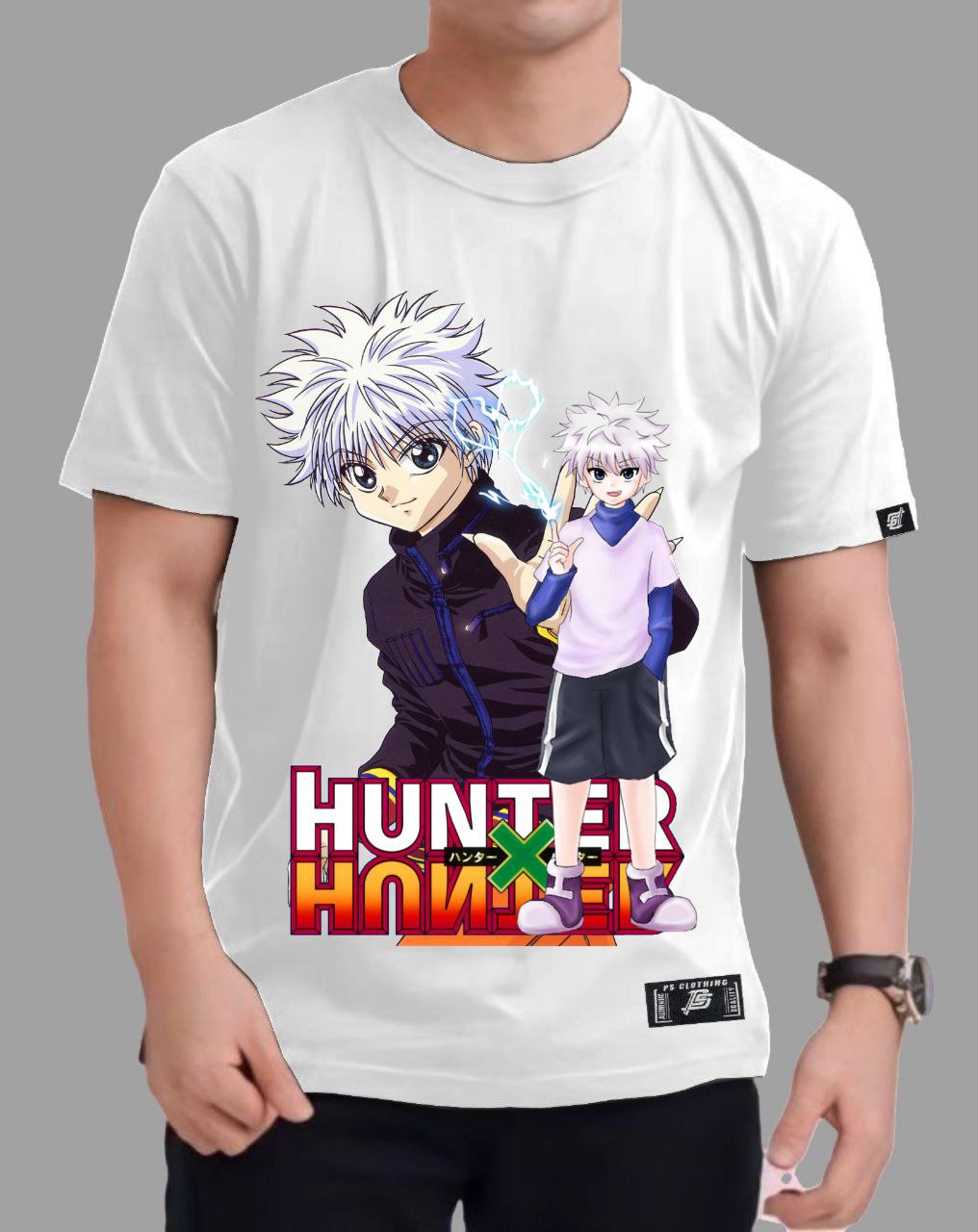 HUNTER X HUNTER "KILUA ZOLDYCK" ROUND NECK REGULAR FIT ANIME PREMIUM DESIGN