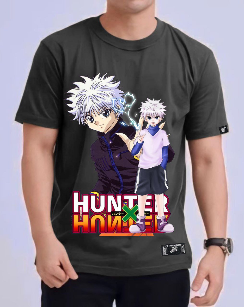 HUNTER X HUNTER "KILUA ZOLDYCK" ROUND NECK REGULAR FIT ANIME PREMIUM DESIGN