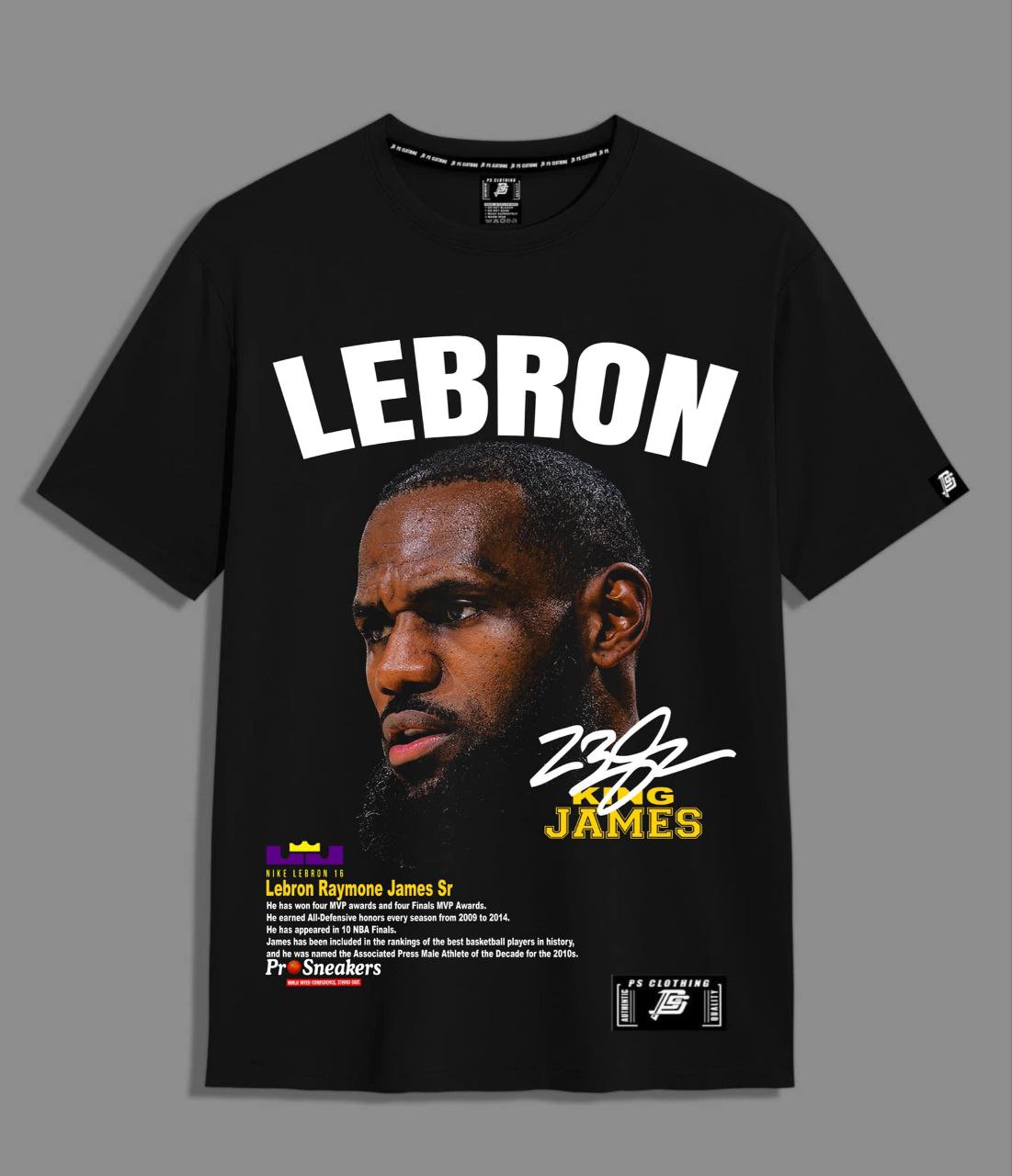 NBA HEADS "LEBRON JAMES" ROUND NECK REGULAR FIT PREMIUM DESIGN