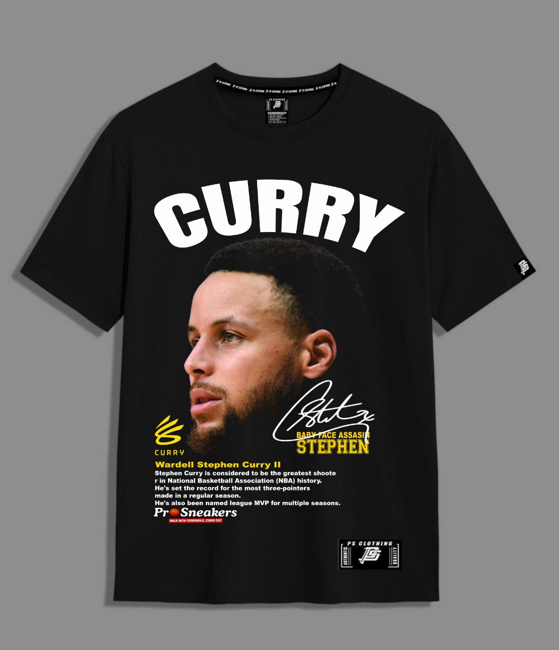 NBA HEADS "STEPHEN CURRY" ROUND NECK REGULAR FIT PREMIUM DESIGN