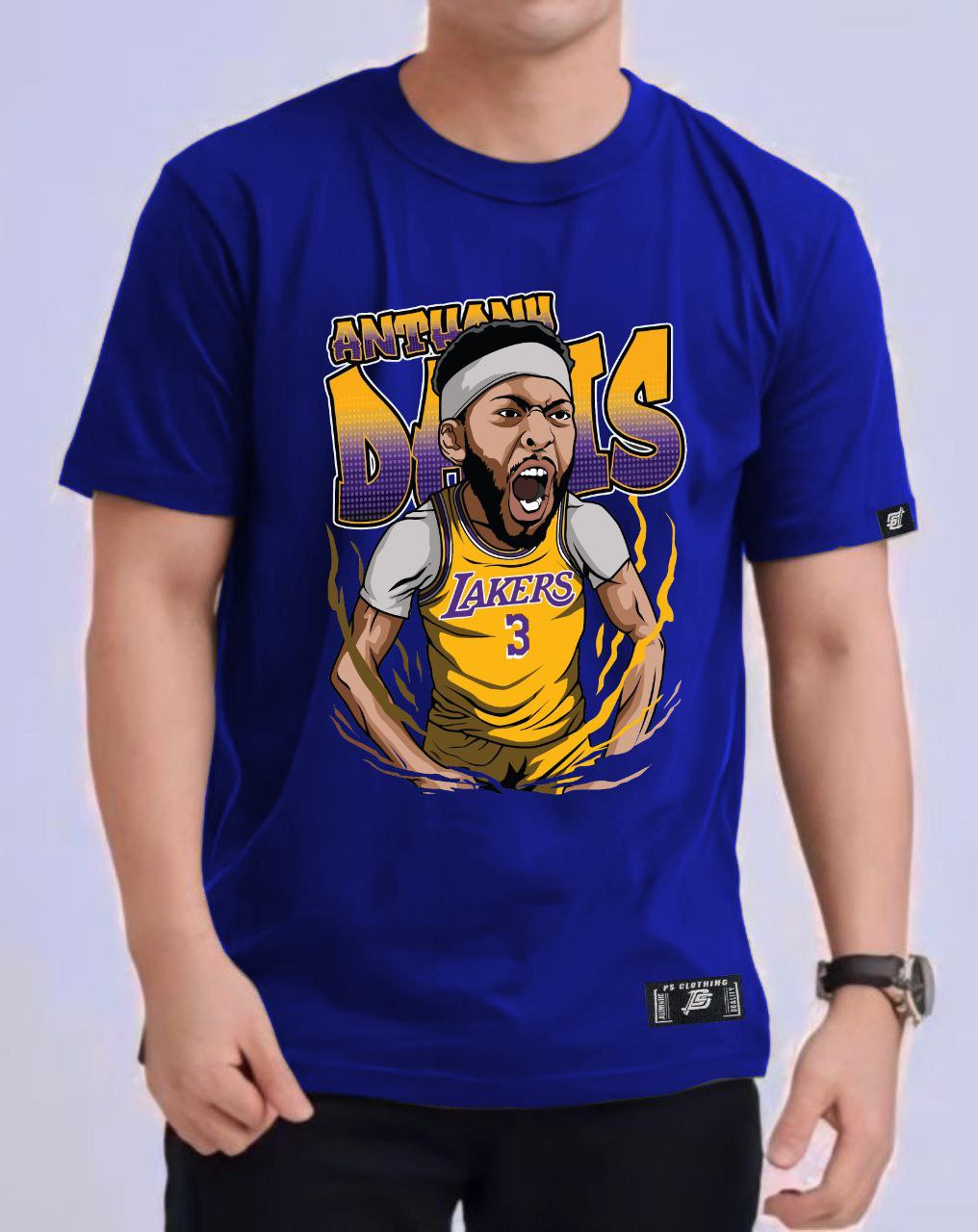 NBA ANIME "ANTHONY DAVIS" ROUND NECK REGULAR FIT PREMIUM DESIGN