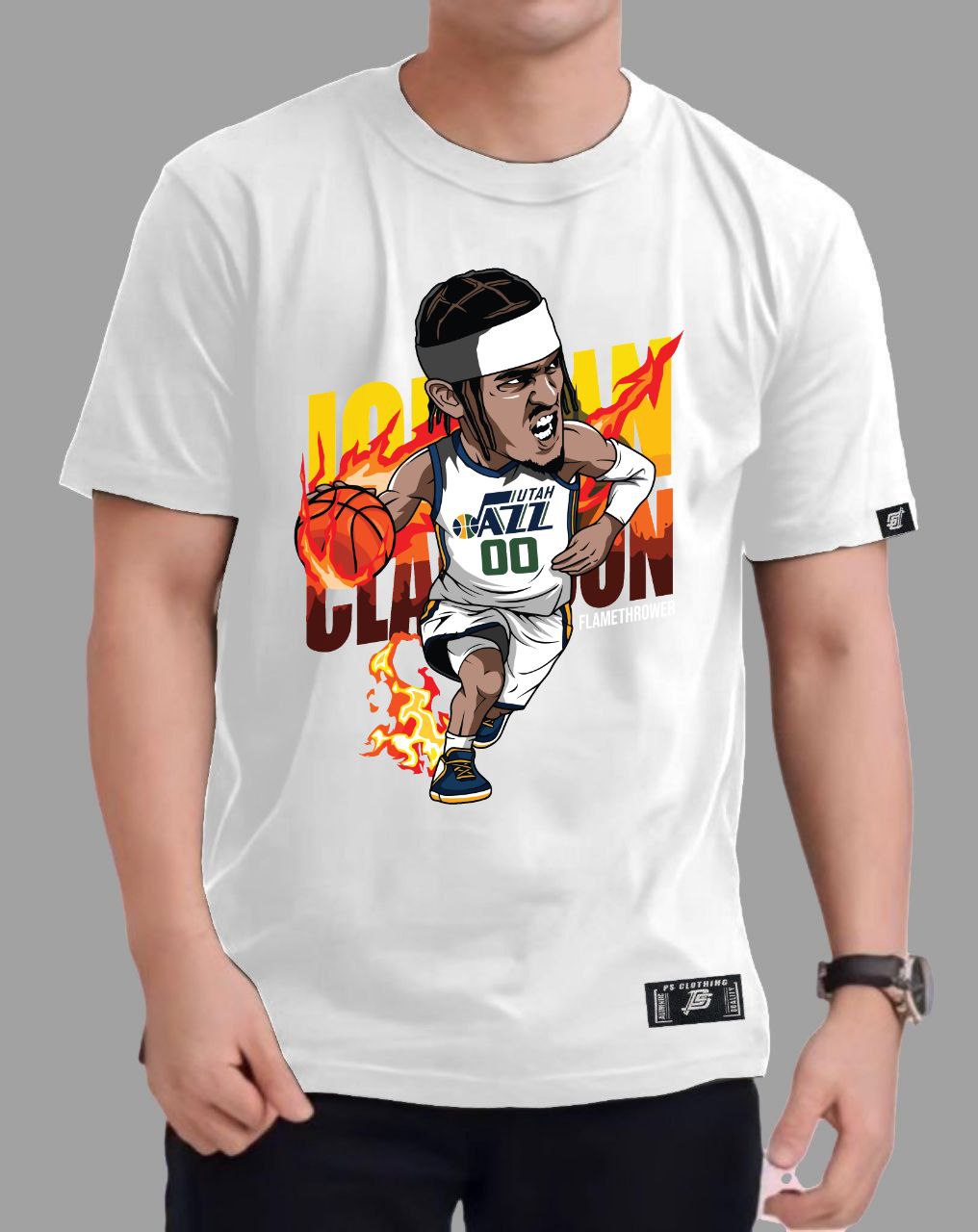 NBA ANIME "JORDAN CLARKSON" ROUND NECK REGULAR FIT PREMIUM DESIGN