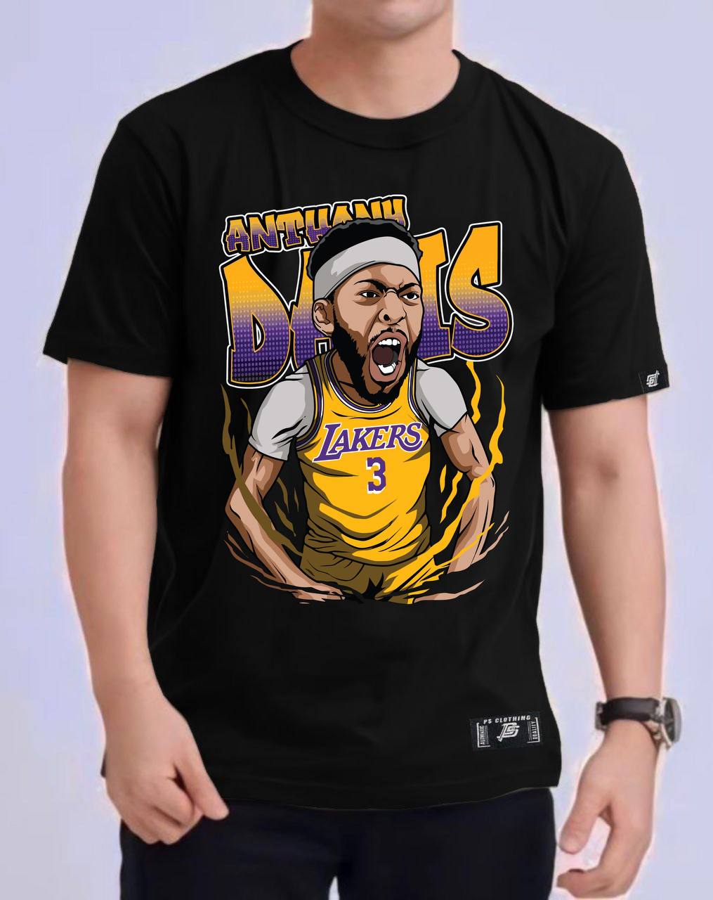 NBA ANIME "ANTHONY DAVIS" ROUND NECK REGULAR FIT PREMIUM DESIGN