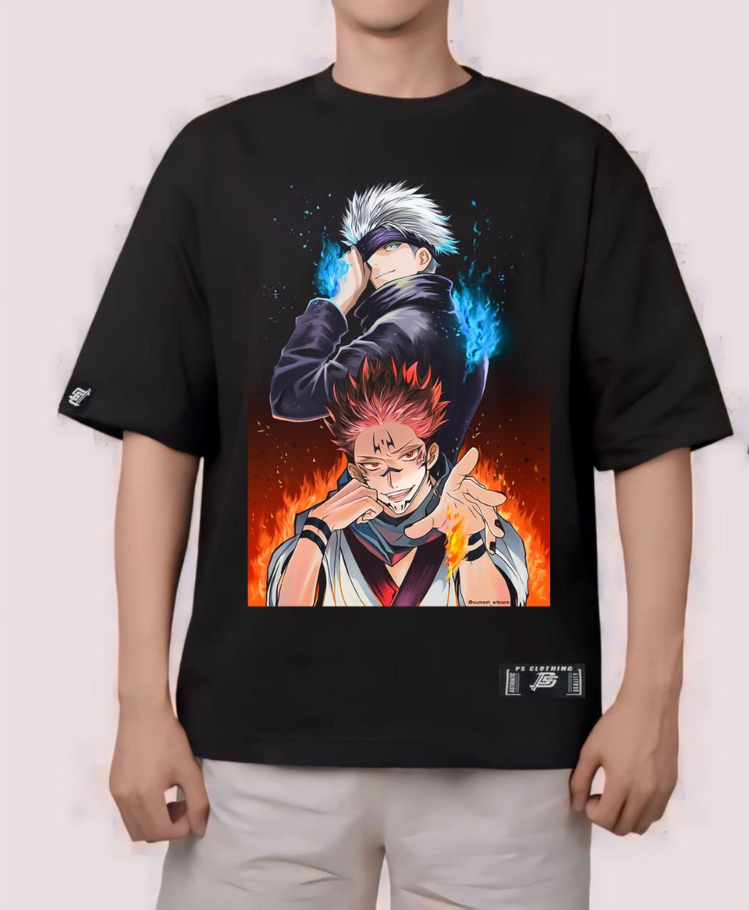 JUJUTSU KAISEN "SATORU GOJO X SUKUNA" OVERSIZE PREMIUM SHIRT